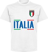 Italië Squadra Azzurra Team T-Shirt - Wit - Kinderen - 128
