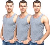 3 Pack Top kwaliteit hemd - 100% katoen - Grijs - Maat XL