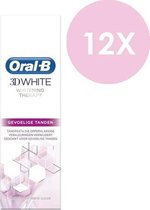 Oral-B - Tandpasta - 3D Whitening - 12 x 75ML - Voordeelverpakking