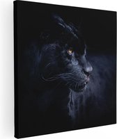 Artaza - Peinture sur toile - Panthère noire - 90 x 90 - Groot - Photo sur toile - Impression sur toile