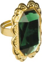 ring Edelsteen vierkant unisex groen