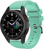 Strap-it Watch 4 & Watch 5 bandje - Samsung Galaxy Watch 4 Classic 42mm siliconen bandje - aqua - Geschikt voor Samsung Galaxy Watch 5 Pro – 44mm – 40mm & Galaxy Watch 4 40mm, 44mm