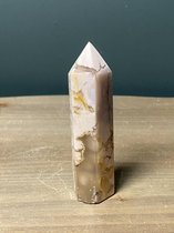 Flower agaat obelisk| Thuis Decoratie | Natuursteen | Mineraalsteen | Mineralen | Edelsteen | Edelstenen | Kristallen | Woonkamer | Accesoires