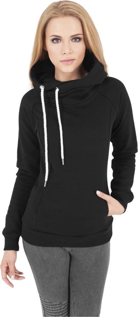 Urban Classics Raglan High Neck Hoodie/trui 4XL Zwart