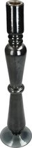 Cactula kandelaar zwart glas Candle Stick Black 37x9x9cm