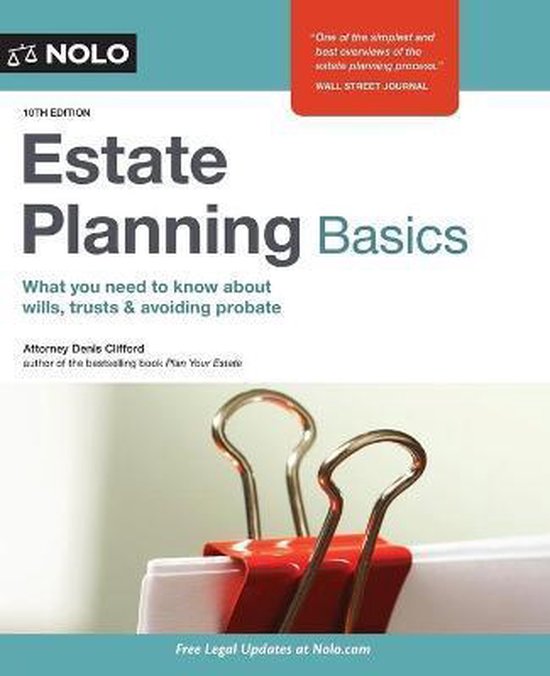 Estate Planning Basics 9781413326697 Denis Clifford Boeken