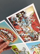 CARTES D'IMPRESSION Cartoon 250 pièces format A4 - pour imprimante - avec perforation déchirure pour diviser en 1000 cartes format A6 - Mondzorg