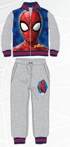 Marvel Spiderman joggingpak - grijs - maat 128