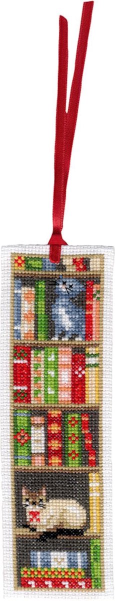 Vervaco - Bladwijzer kit - Katten in boekenrek set van 2 - PN-0187764 - Borduren - Borduurpakket - Borduurpakket volwassenen - Borduurpakket kind — afbeelding 9