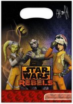 uitdeelzakjes Star Wars Rebels 23 x 16,5 cm zwart 6 stuks