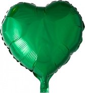 folieballon hartvorm 18 cm groen