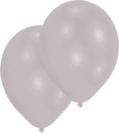 ballonnen zilver 10 stuks 25 cm