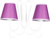 NAZIEN!Klassieke wandlamp met lampenkappen en kristallen