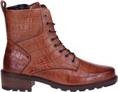 Solidus Kinga Dames Veterboots - Cognac/Caramel - Maat 38