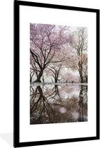 Fotolijst incl. Poster - Sakura - Bloesem - Boom - Japan - 60x90 cm - Posterlijst