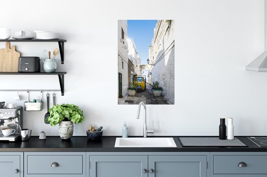 Affiche Italie - Ruelle - Voiture - 60x90 cm