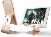 Pro-Care Aluminium Standaard Ipad Houder - Tablet Houder- Tablet Steun Universele Tablet Standaard - Kleur Mat Goud