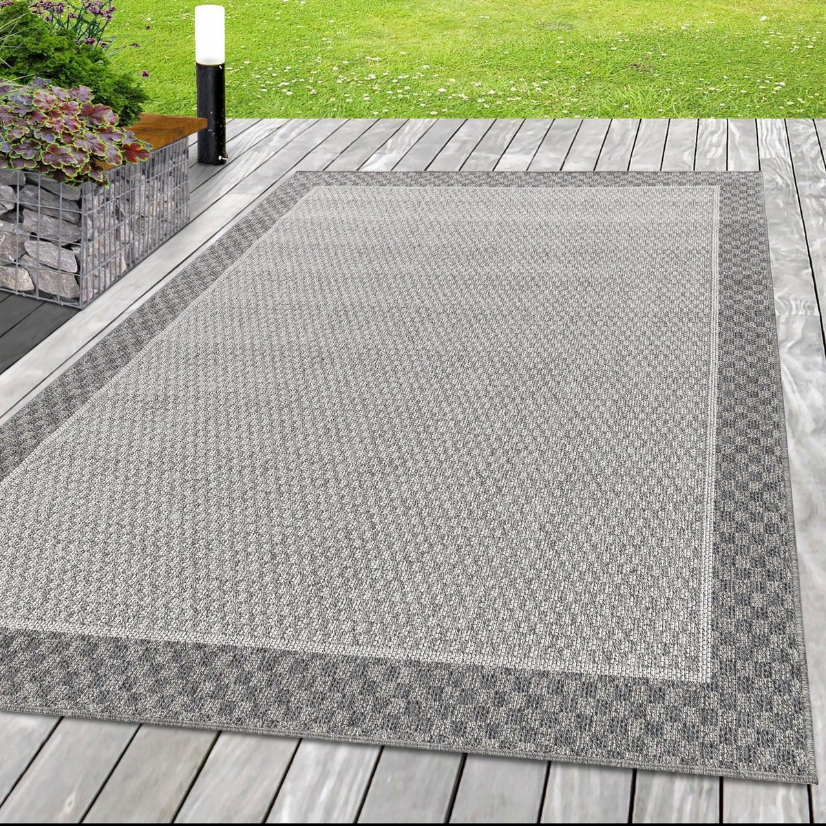 Buitenkleed met patronen Aruba - crème 4905 - 160x230 cm