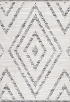 Modern berber-look vloerkleed Taznaxt - crème 5108 - 80x250 cm