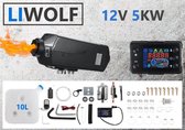 LIWOLF Air 5D - Diesel standkachel 12V 5KW met inbouwset voor Auto  Camper Boot