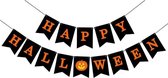 Halloween Decoratie Zwarte Happy Halloween Versiering Halloween Slinger Accessoires Zwart – 1 Stuk
