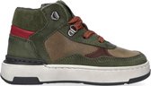 Pinocchio P1481 Hoge sneakers - Leren Sneaker - Jongens - Groen - Maat 30