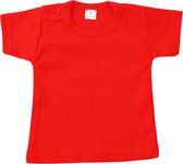 WDLS- Baby T-shirt-Maat 74/80- Korte mouw- Rood