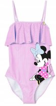 Minnie Mouse roze gestreept badpak - maat 128/134 - Disney zwempak