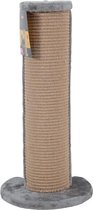 Krabpaal voor Katten Hout + Sisal - Hoekpaal 31x31x64cm - Grijs