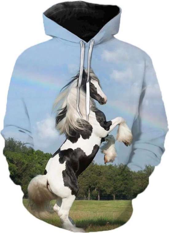 Hoodie bonte paard - L - vest - sweater - outdoortrui - trui - sweatshirt