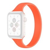 Silicagel Effen kleur krimpende geldvervangende horlogebanden uit één stuk, maat: XL 162x14 mm voor Apple Watch Series 6 & SE & 5 & 4 44 mm / 3 & 2 & 1 42 mm (oranje)