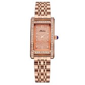 Longbo - Meibin - Dames Horloge - Rosé/Rosé - Glitter - 21*36mm (Productvideo)