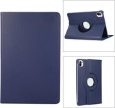 Voor Xiaomi Pad 5 Pro 360 graden rotatie Litchi-textuur Flip lederen tas met houder (blauw)