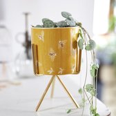 Geel Bees - Planter met Standaard