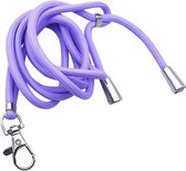Moodadventures | Keycords | Lanyard | Stevig Keycord Paars | Verstelbaar | Nylon en Metaal