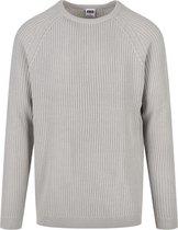 Heren - Casual - Streetwear - Urban - Nieuw - Modern - Ribbed Raglan Sweater light asphalt