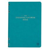The Spiritual Growth Bible, Study Bible, NLT - New Living Translation Holy Bible, Faux Leather, Teal