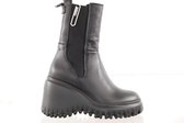 BRONX Chelseaboot met sleehak - "47365"- zwart- maat 38