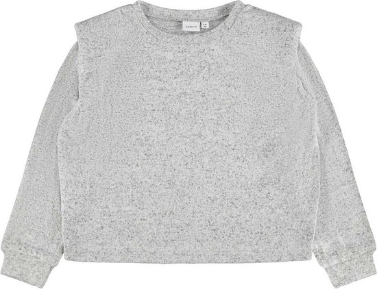 Name it sweater meisjes - grijs - NKFniline - maat 116
