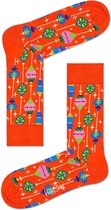 Happy Socks Bauble Kerstmis Sokken - Oranje - Maat 41-46