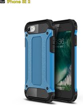 Voor iPhone SE 2020 Magic Armor TPU + PC Combinatie Case (Blauw)