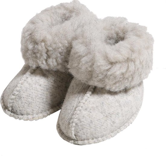 Alwero babyslof Melo - Grijs - 100% wol - 6-12 mnd