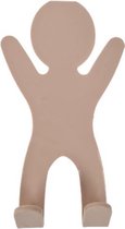 Deurhanger met haakjes - HAILEY - Poppetje - Roze - PVC - 20 x 11 x 5 cm