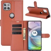 Book Case - Motorola Moto G 5G Hoesje - Bruin