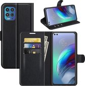 Book Case - Motorola Moto G100 Hoesje - Zwart