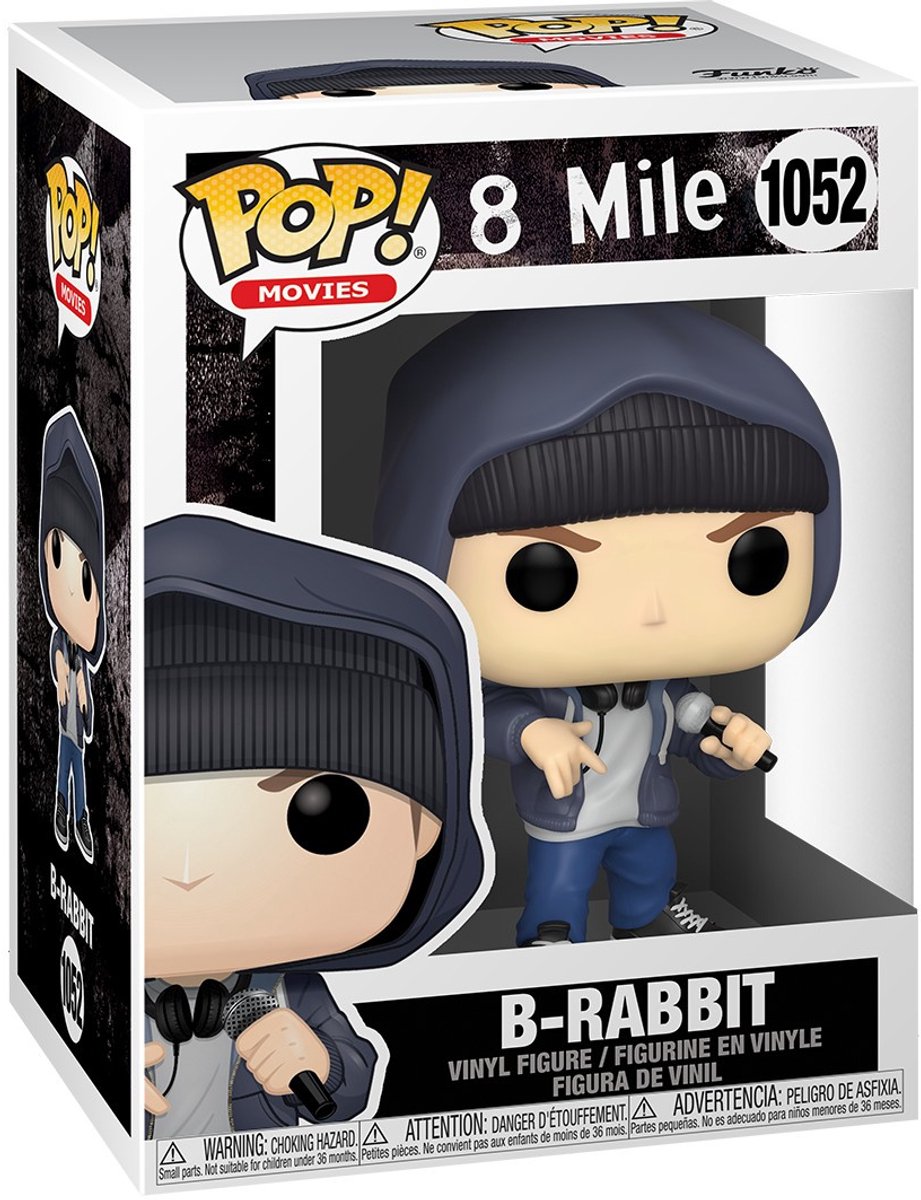 ファンコ FUNKO フィギュア Funko Pop 8 Mile Rabbit Funko Pop 8 Mile Rabbit Vinyl Figure - B-Rabbit uit de film 8 Mile