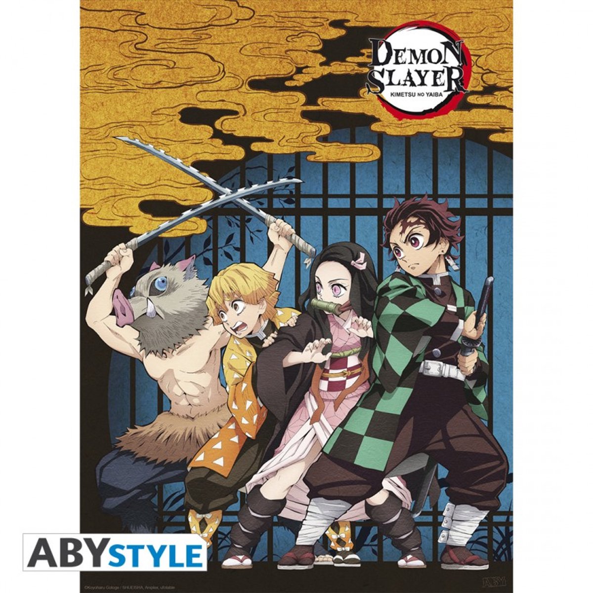 ABYstyle Poster - Demon Slayer Group - 52 X 38 Cm - Multicolor