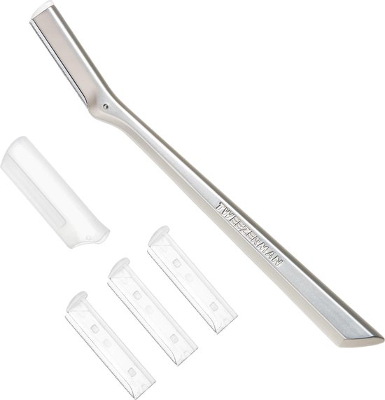 Rasoir facial Tweezerman - Razor facial en acier inoxydable - 1 pièce