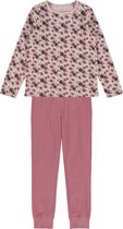 NAME IT NKFNIGHTSET LS DECO ROSE FLOWER Meisjes Pyjamaset - Maat 98-104
