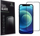 Smartphonica iPhone 12 full cover tempered glass  screenprotector van gehard glas met afgeronde hoeken